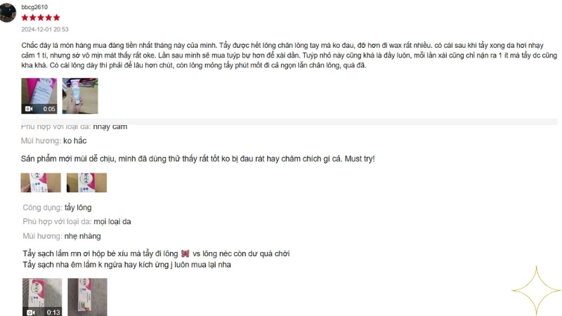 Người dùng đánh giá kem tẩy lông Balea có tốt không?