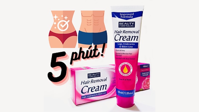 Tips dùng kem tẩy lông Beauty Formulas sạch lông hiệu quả