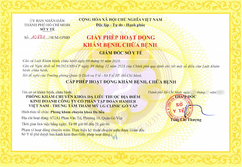 giấy phép hoạt động khám bệnh chữa bênh