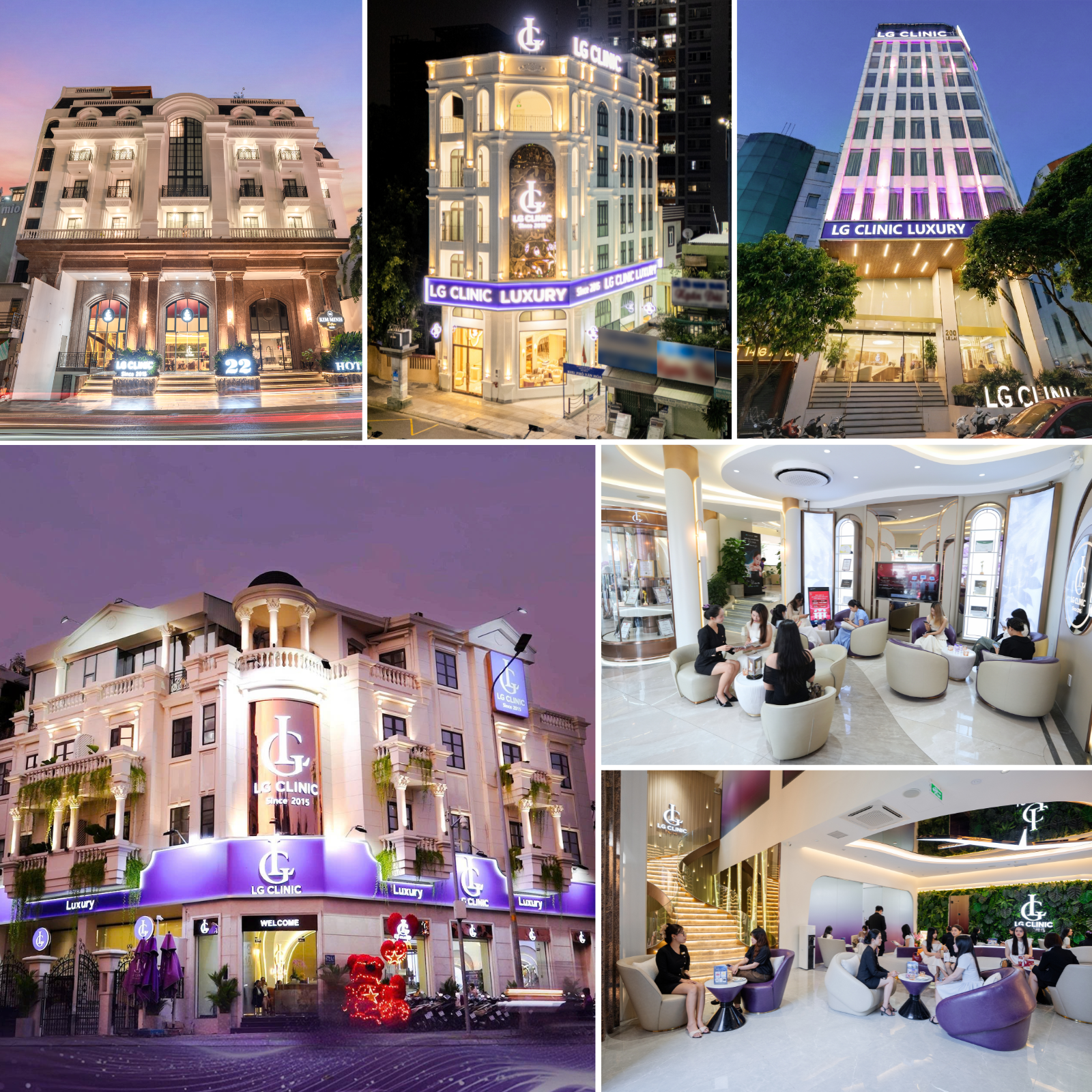 hệ thống chi nhánh lg clinic