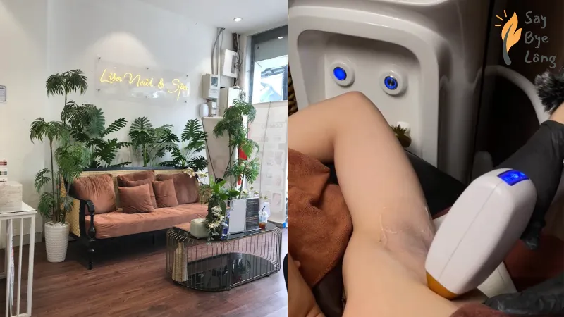 Lisa Nail & Spa triệt lông Diode Laser làm lạnh