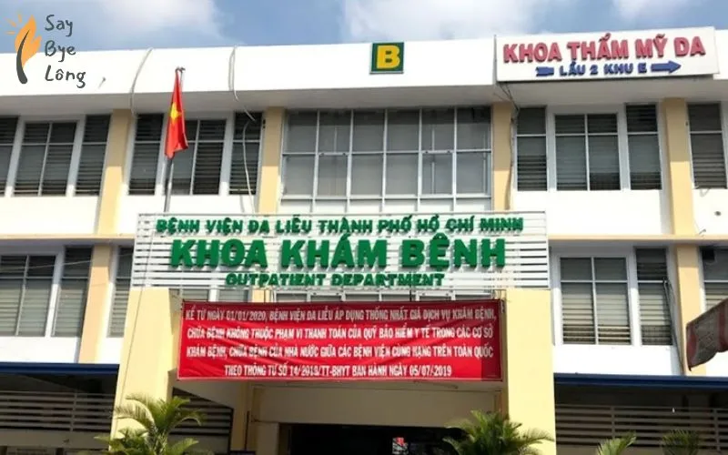 Triệt lông chuẩn y khoa tại Bệnh viện Da Liễu TP.HCM