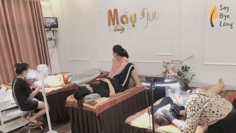 Mây Spa Thanh Hóa triệt lông nách bằng Nano Light và Diode Laser hiện đại
